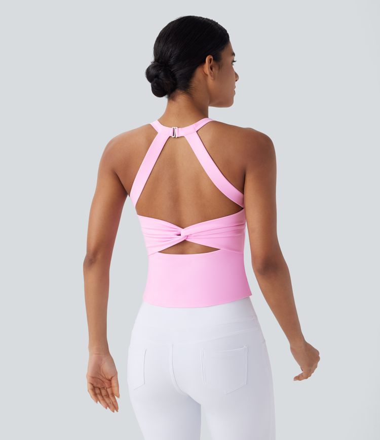 Plush Twist Back Tank