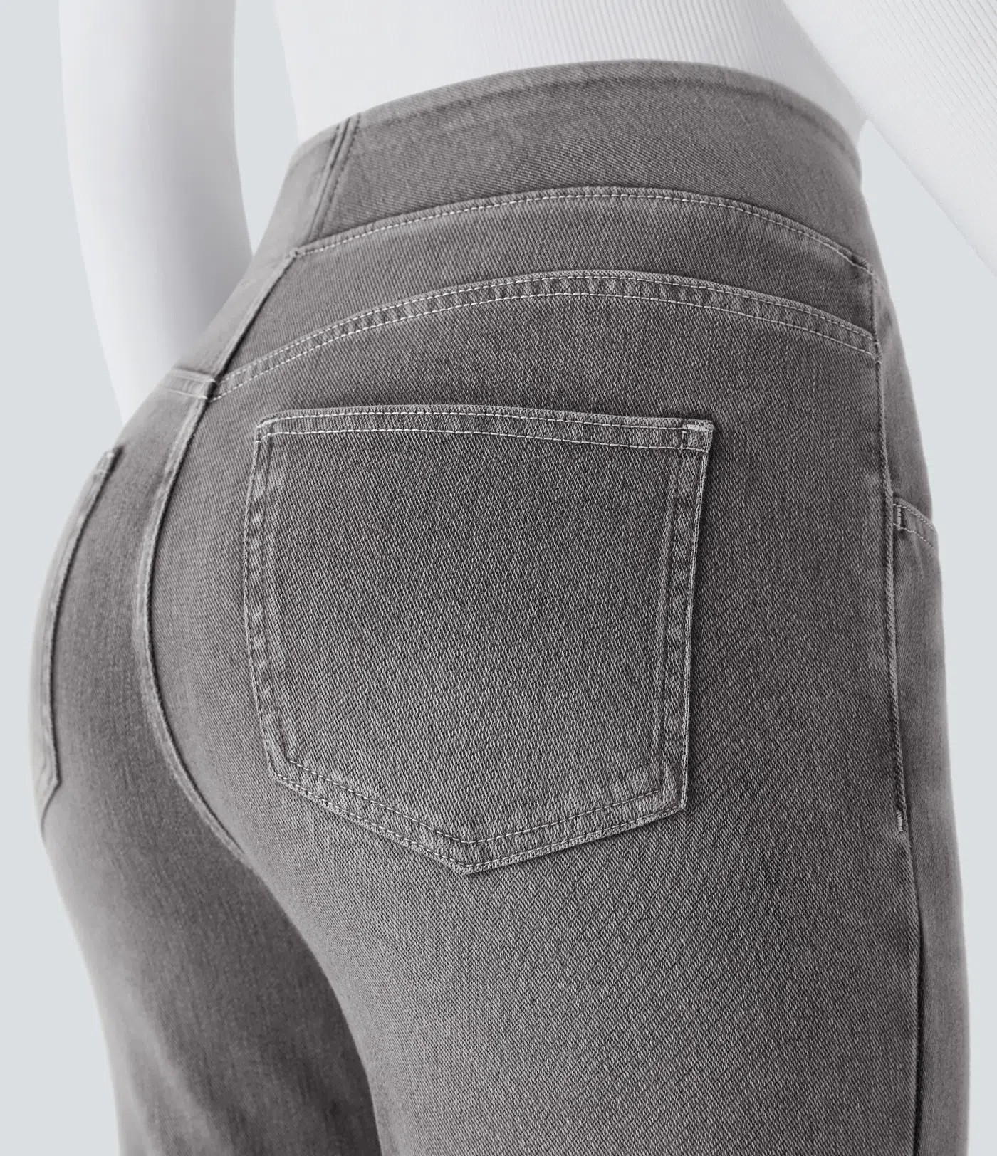 Washed Bootcut Jeans