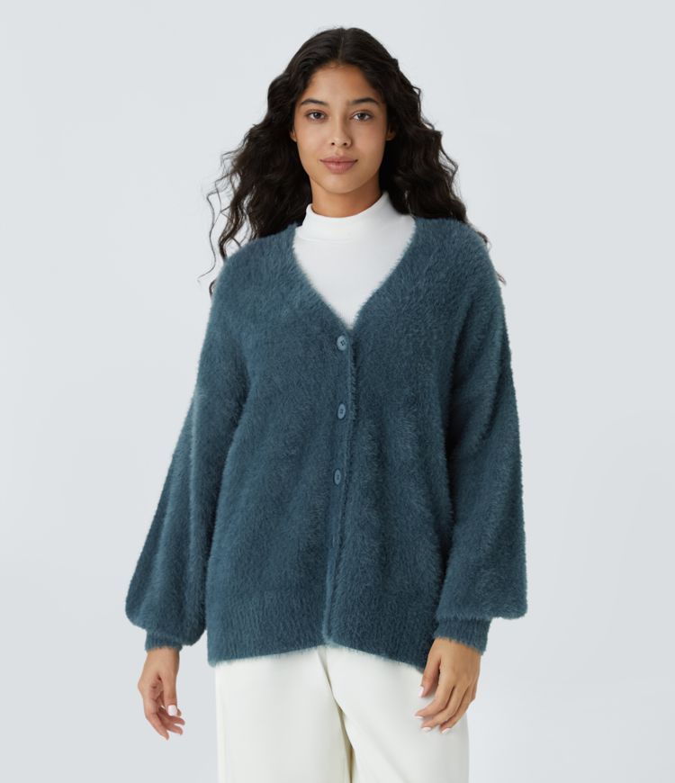 Bishop Sleeve Cardigan