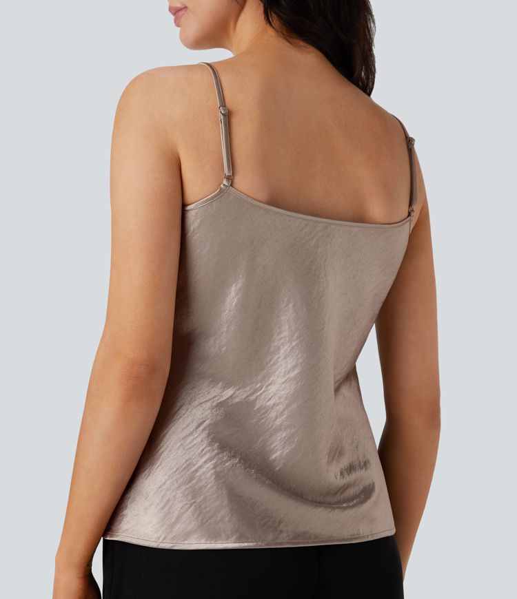 Adjustable Strap Satin Camisole