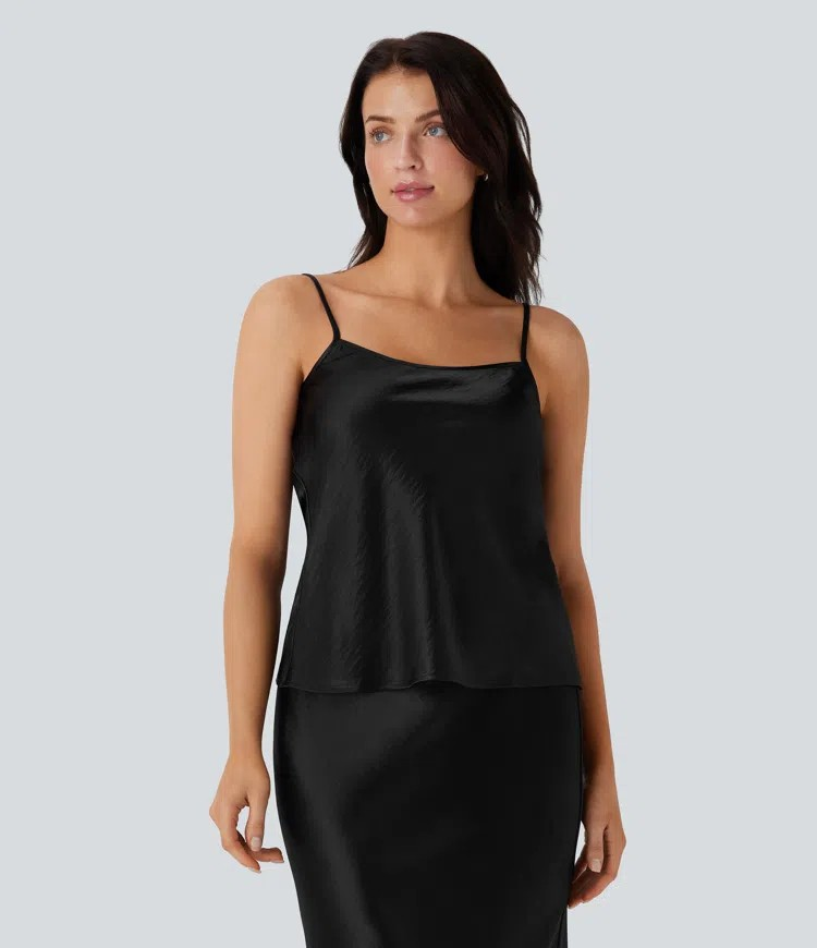Adjustable Strap Satin Camisole