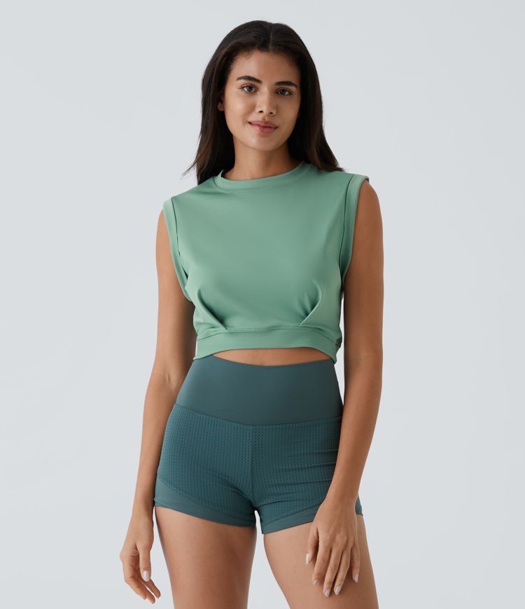 Sleeveless Crop Yoga Tank