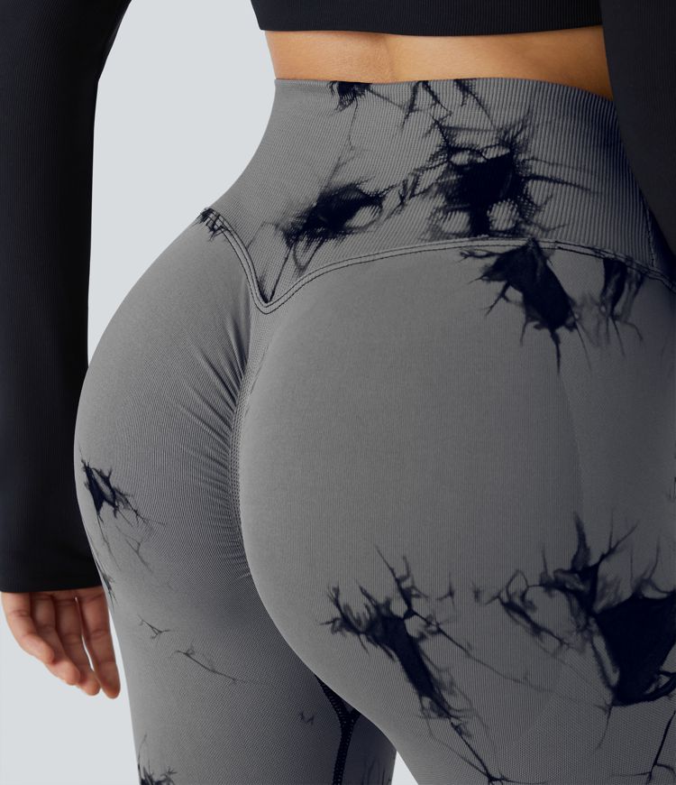 Crossover Scrunch Yoga Leggings