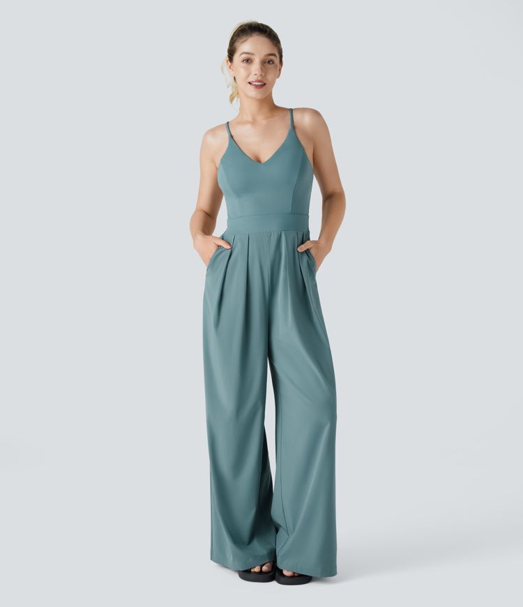 Breezeful Quick-Dry Backless Jumpsuit