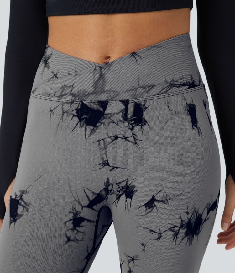Crossover Scrunch Yoga Leggings