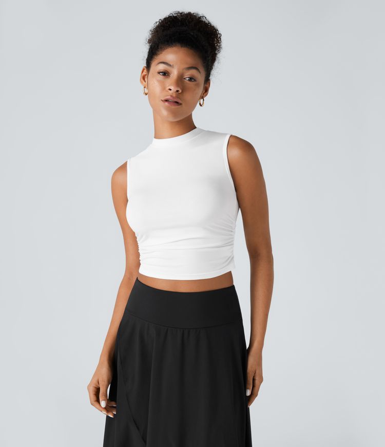 Ruffled Crop Tank