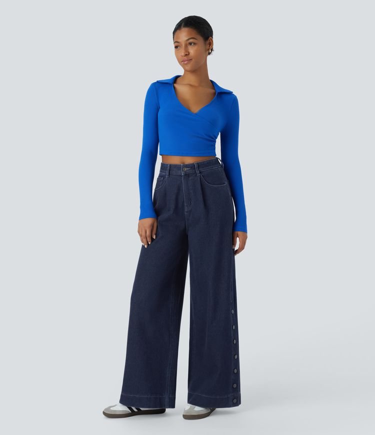 High Waisted Wide Leg Baggy Jeans
