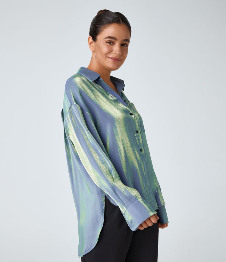 Glossy Pocket Shirt
