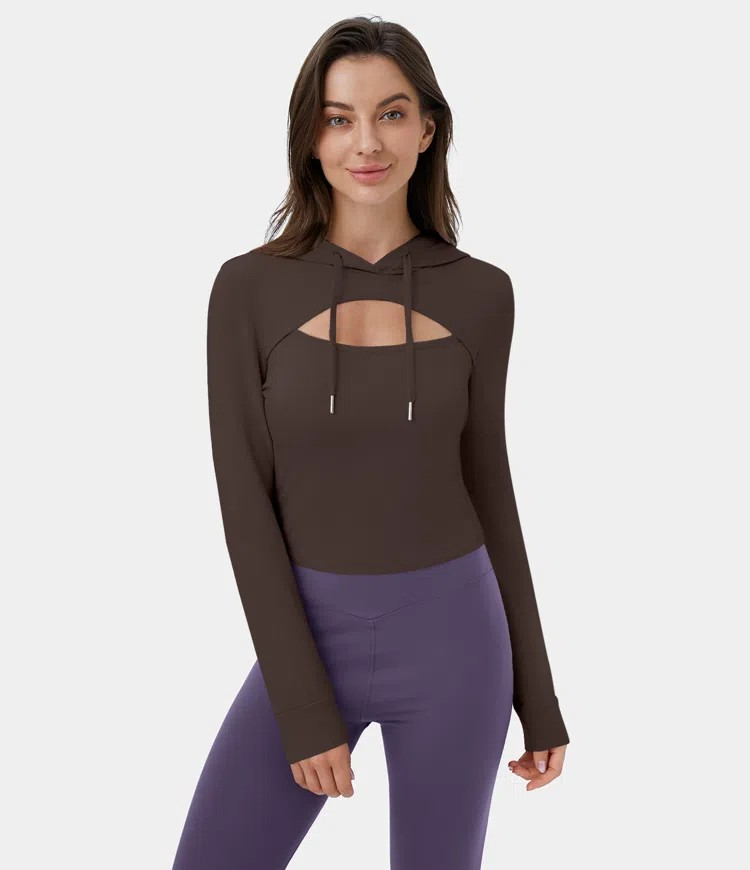 Cutout Hoodie sweatshirt