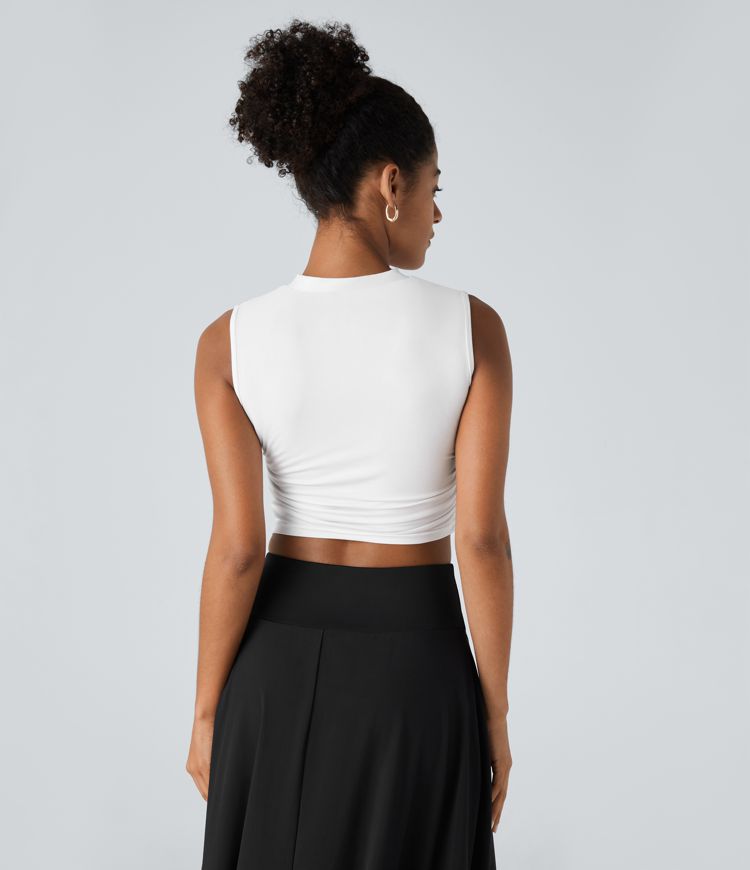 Ruffled Crop Tank
