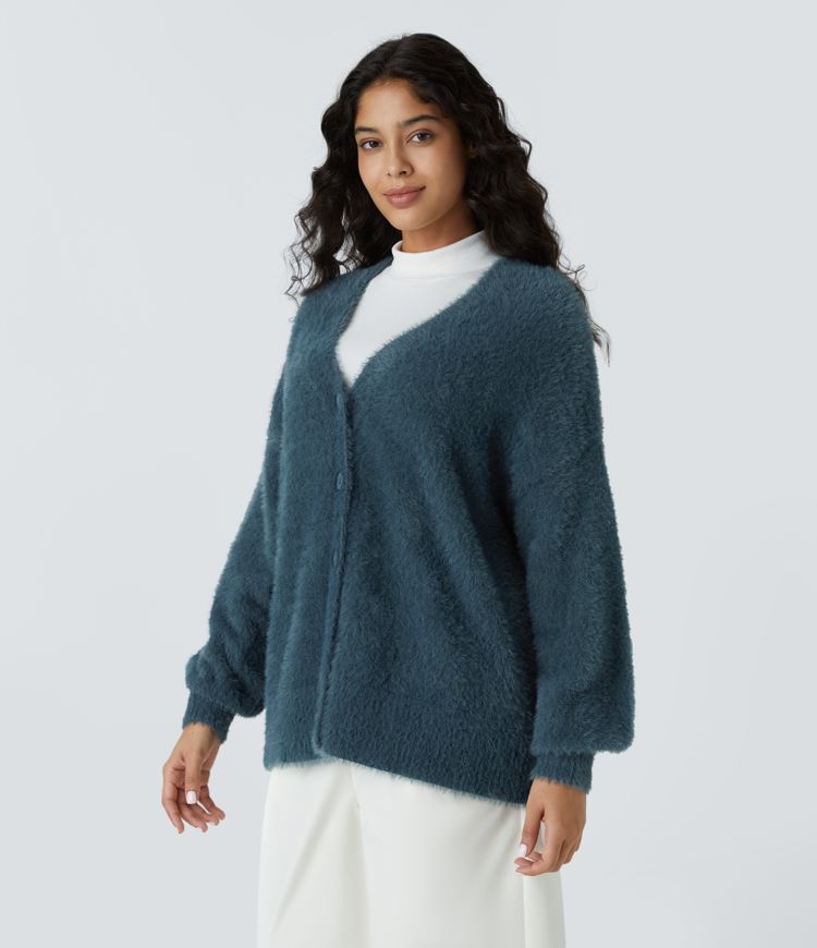 Bishop Sleeve Cardigan