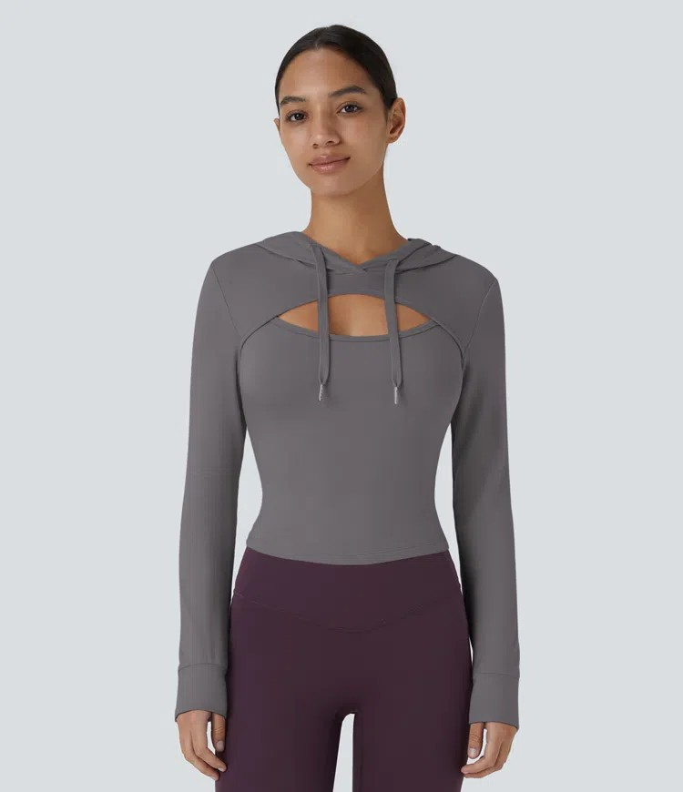 Cutout Hoodie sweatshirt