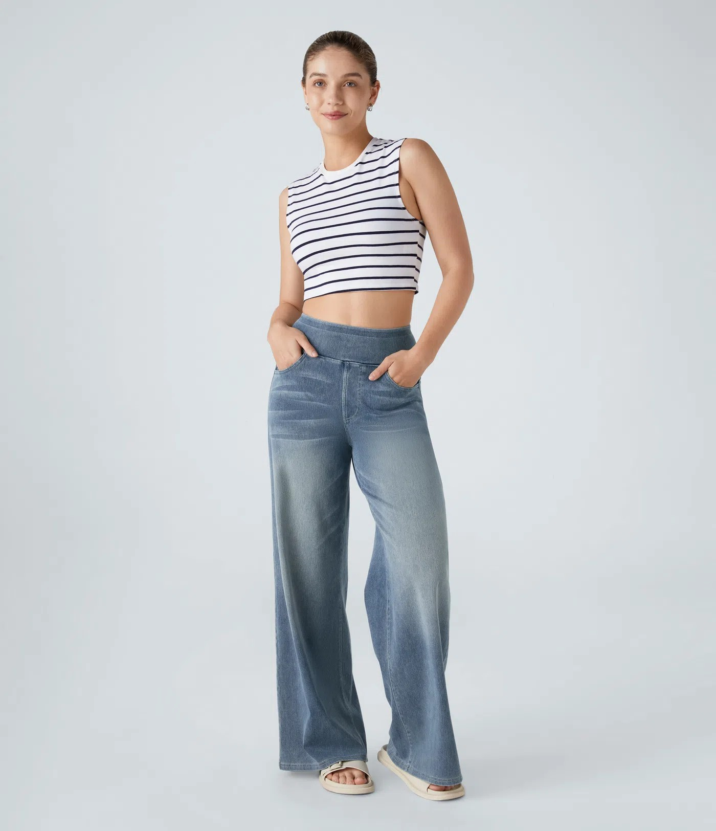 High waist wide-leg Jeans