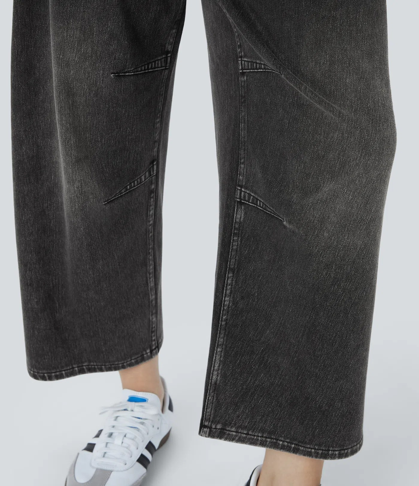 Barrel Leg Stretch Jeans