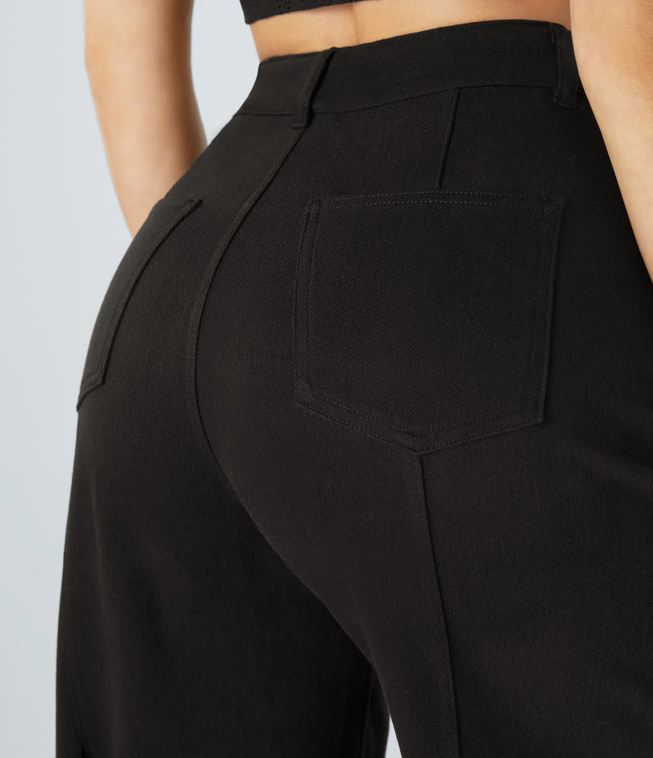 Lace-Wide Leg Jeans