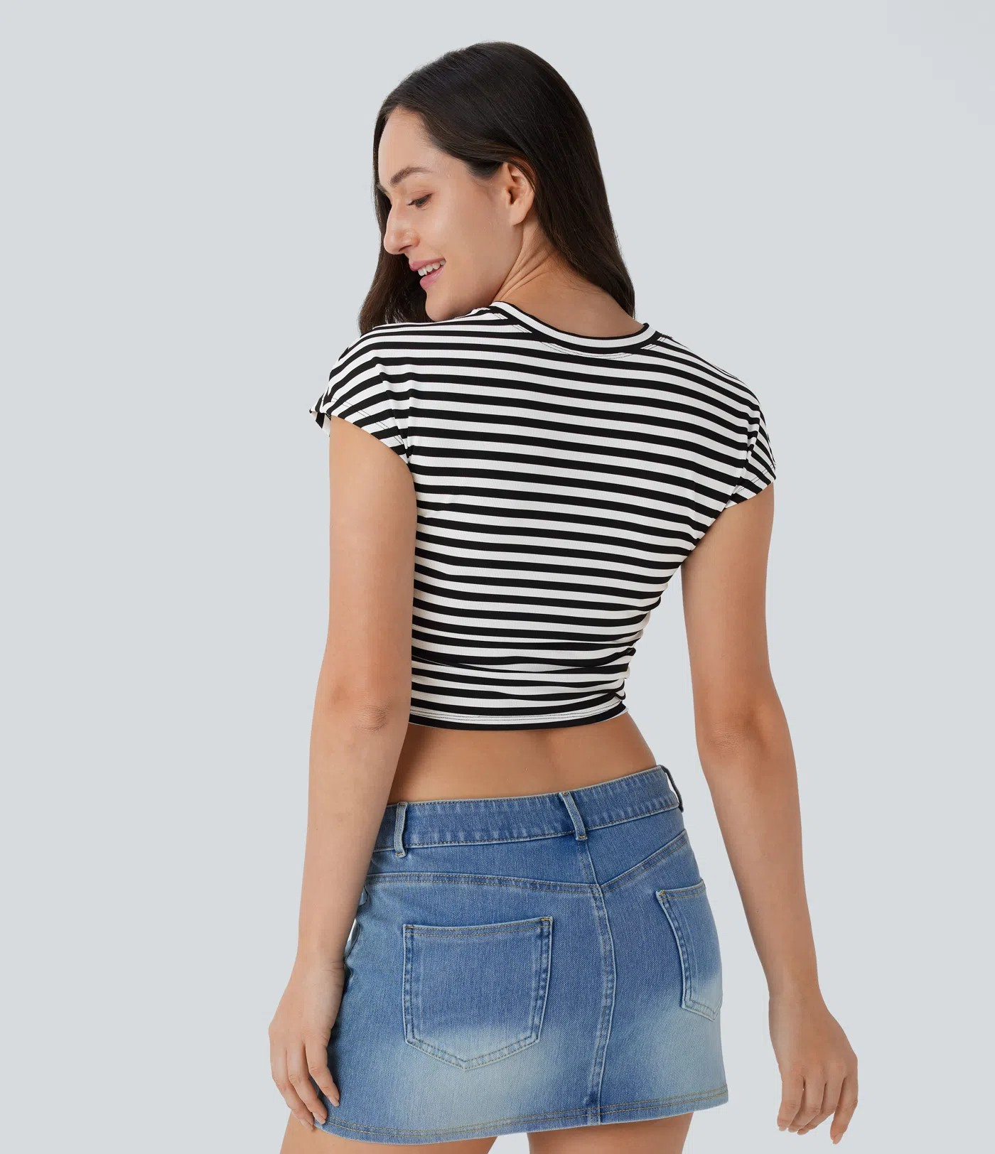 RuffleStripe casual T-shirt