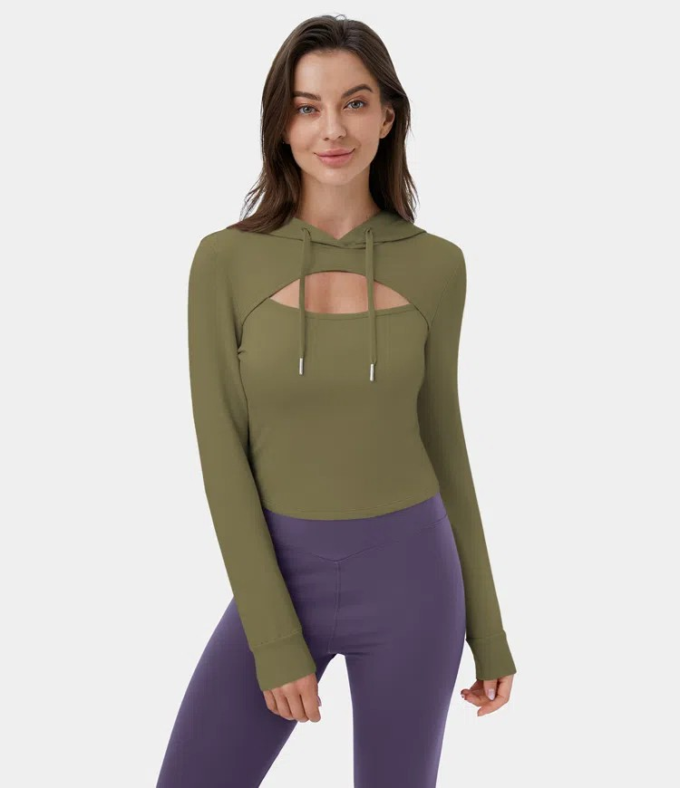 Cutout Hoodie sweatshirt