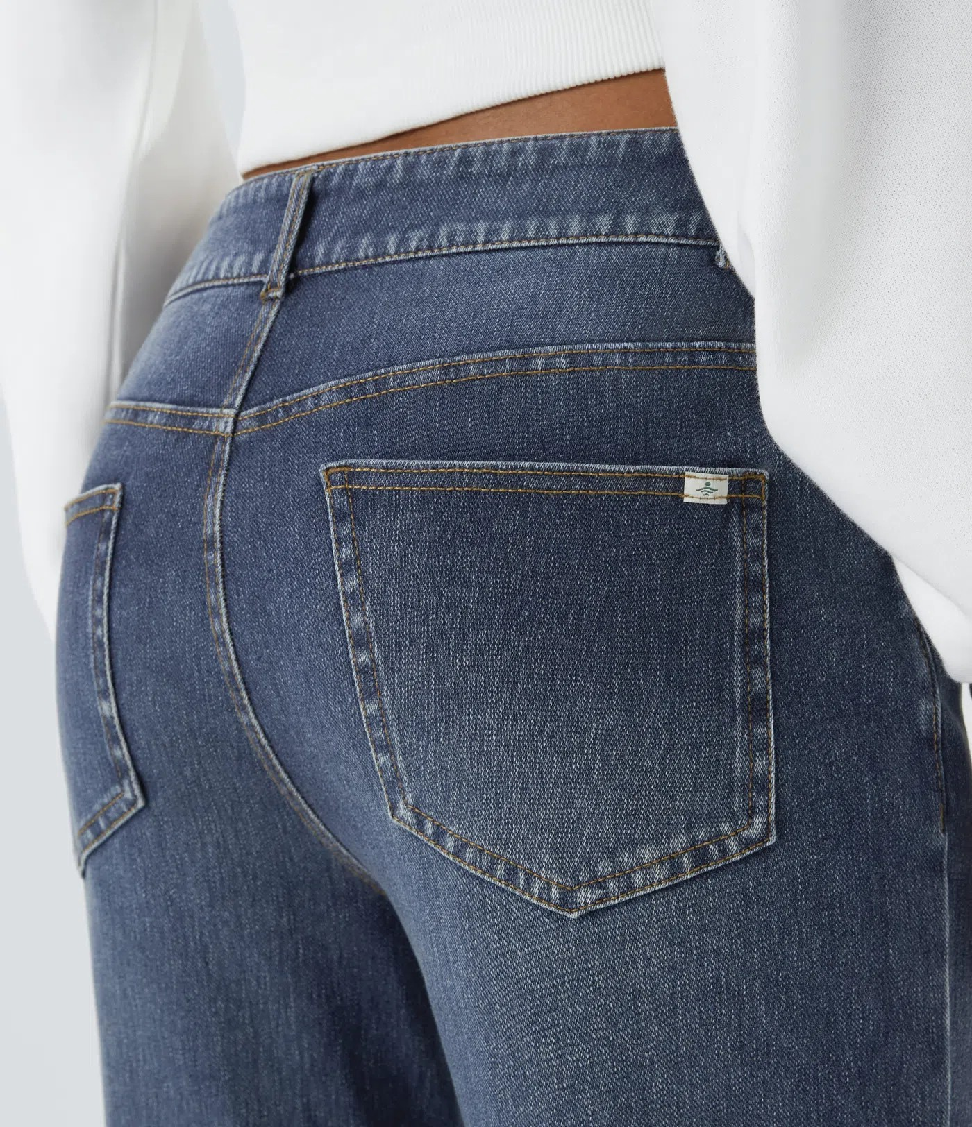 Low-Rise Flare Jeans
