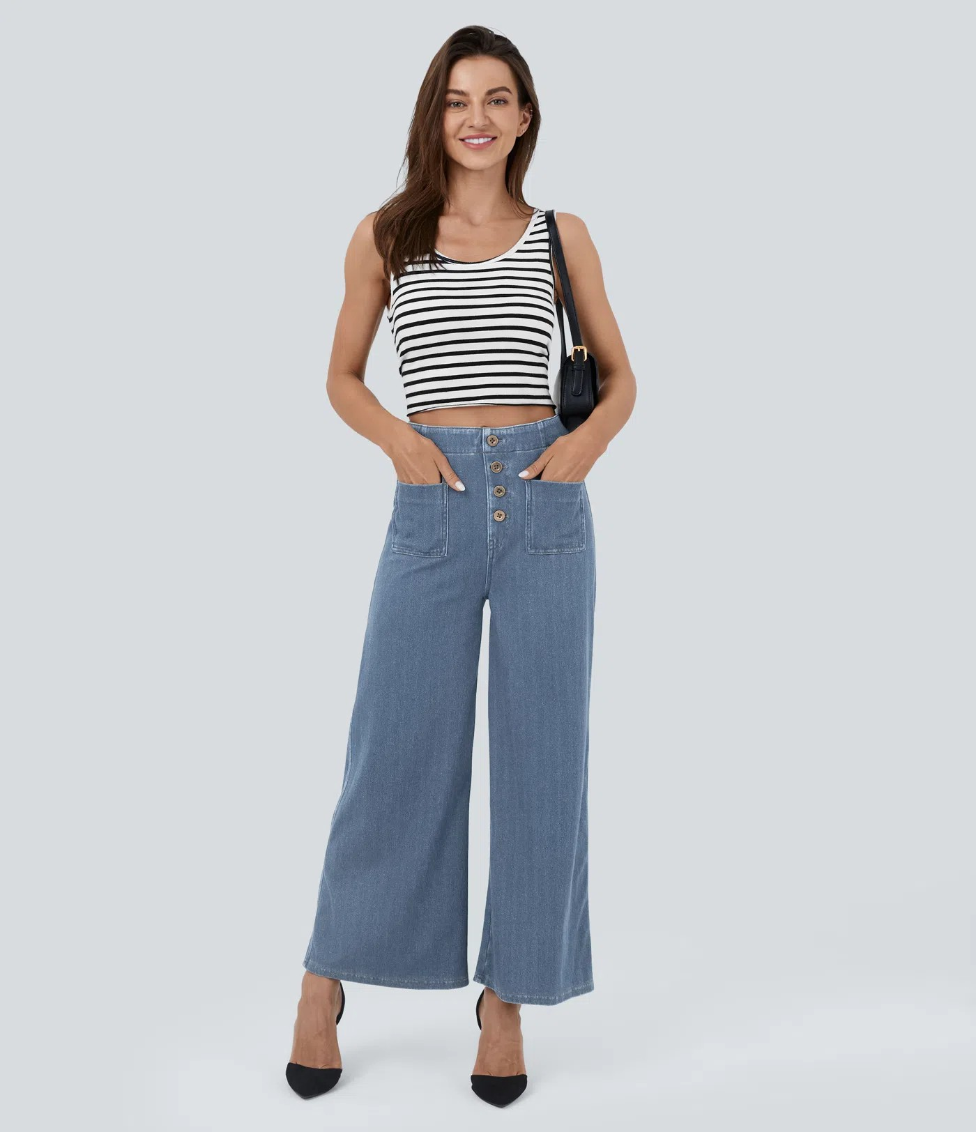 Flared Knit Jeans