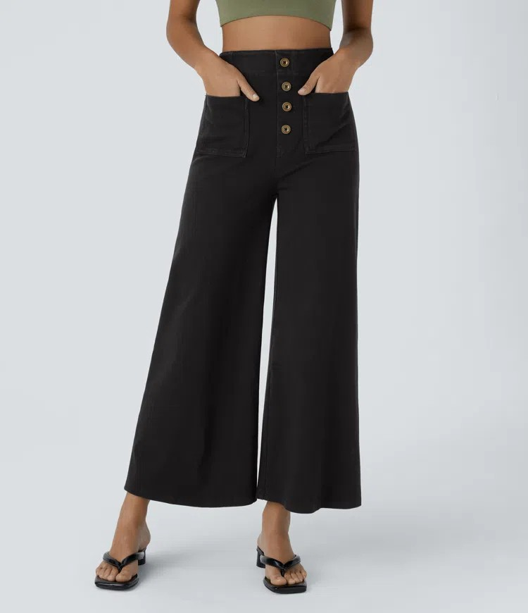 Flared Knit Jeans