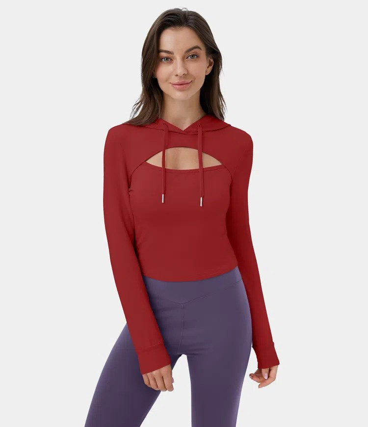Cutout Hoodie sweatshirt
