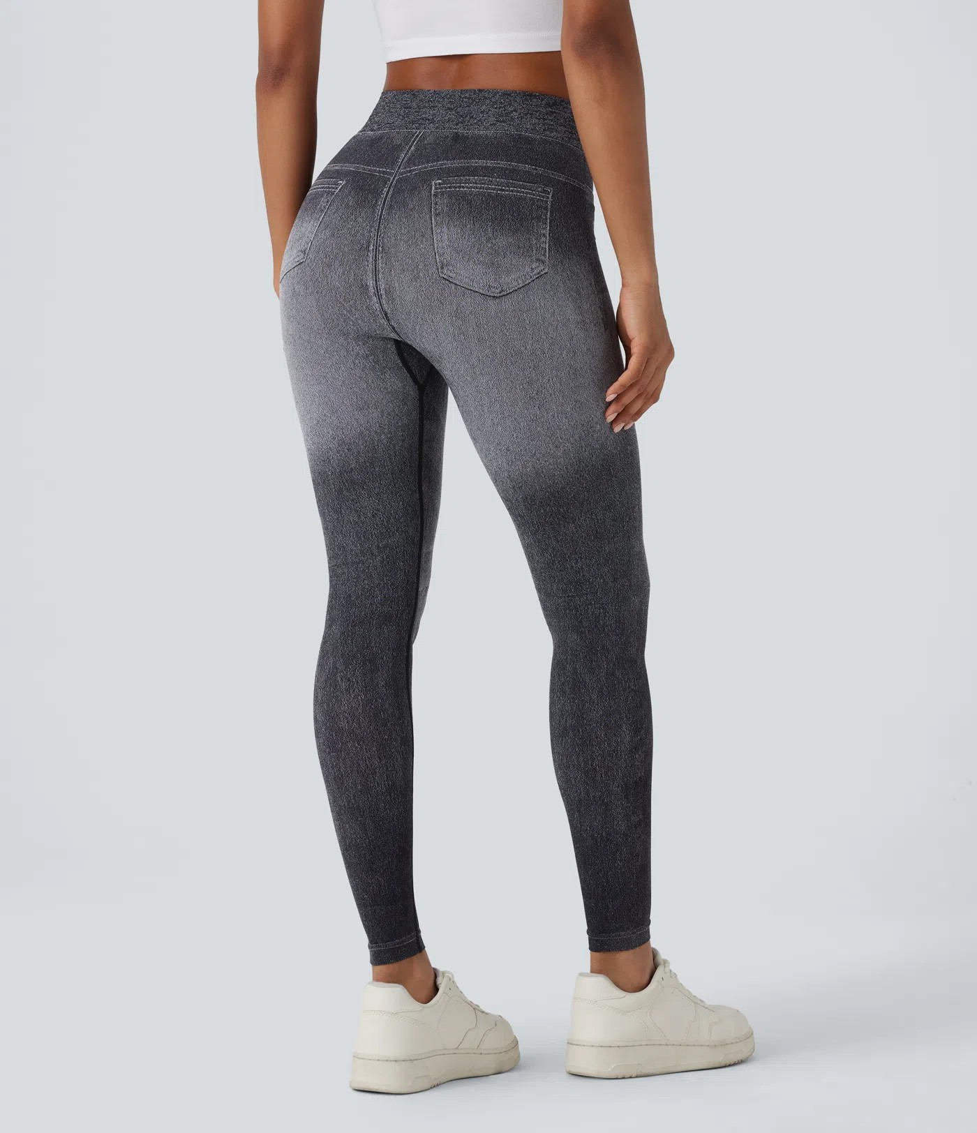 Denim yoga leggings