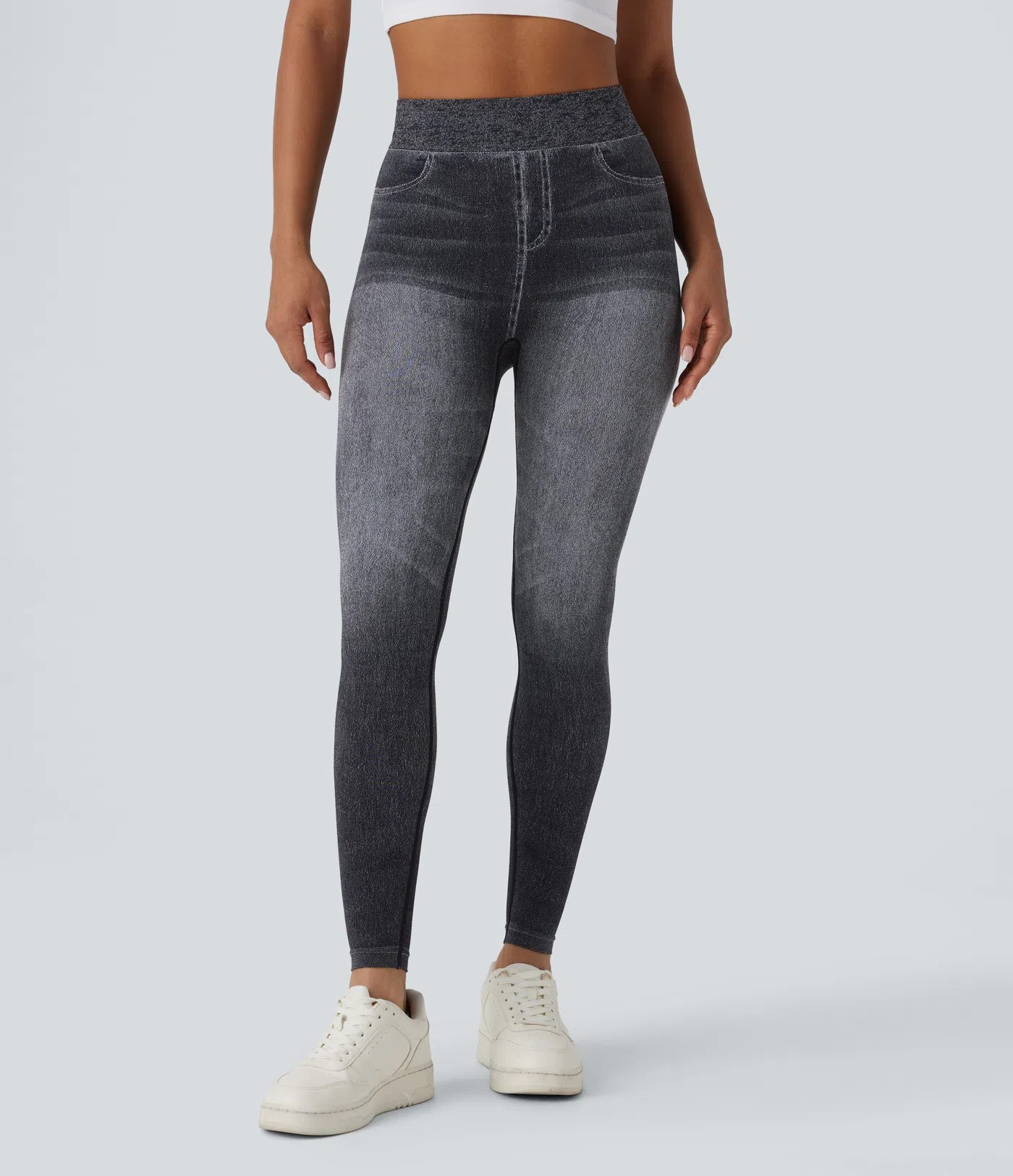 Denim yoga leggings