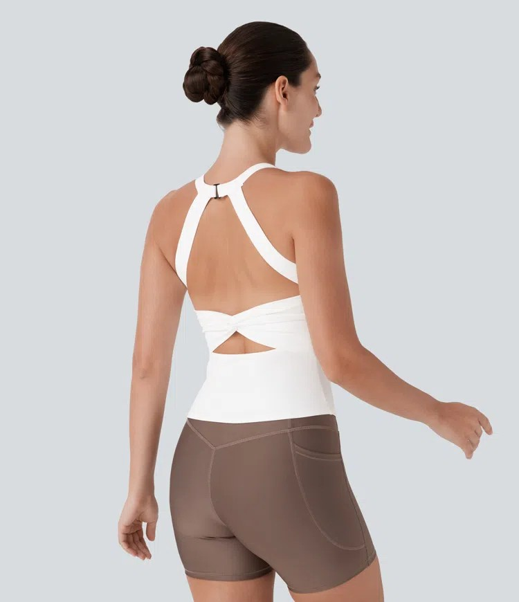 Plush Twist Back Tank
