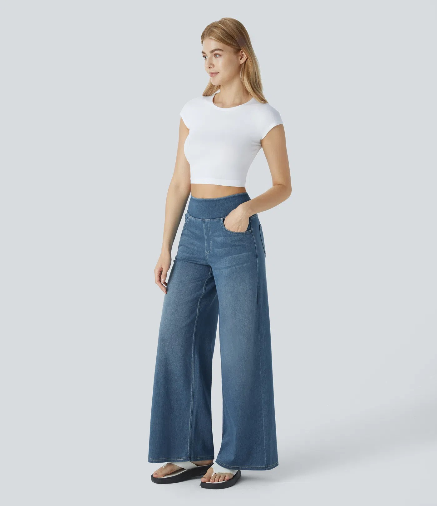 High waist wide-leg Jeans