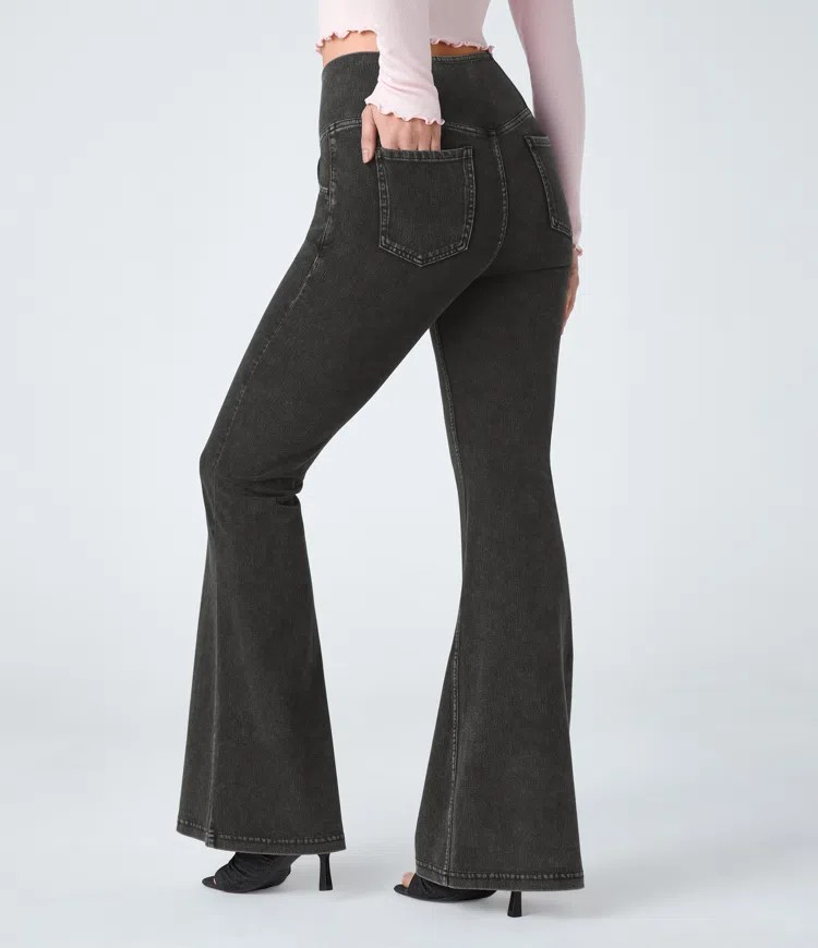 Crossover Flared Jeans