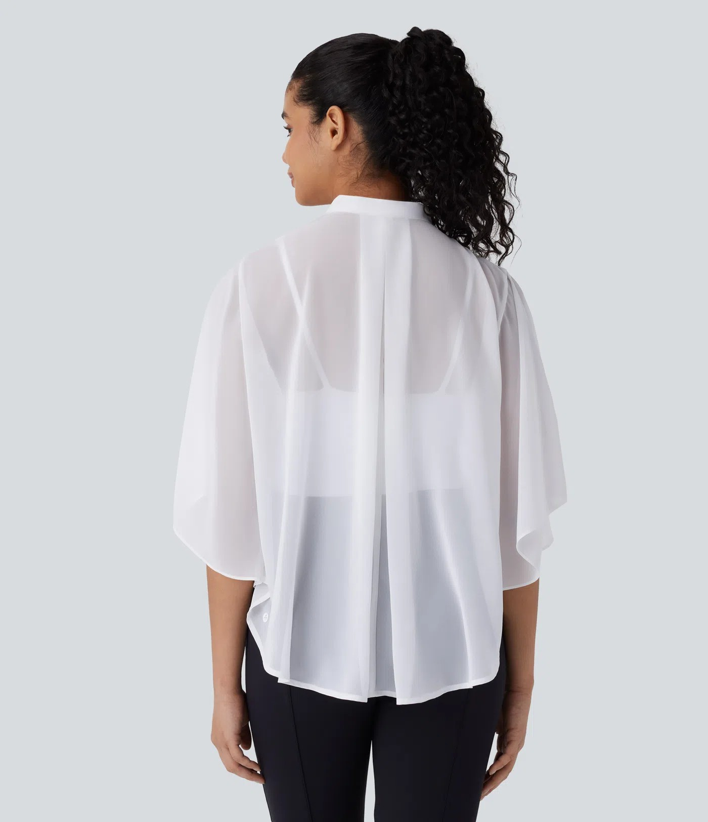 Flowy transparent work shirt