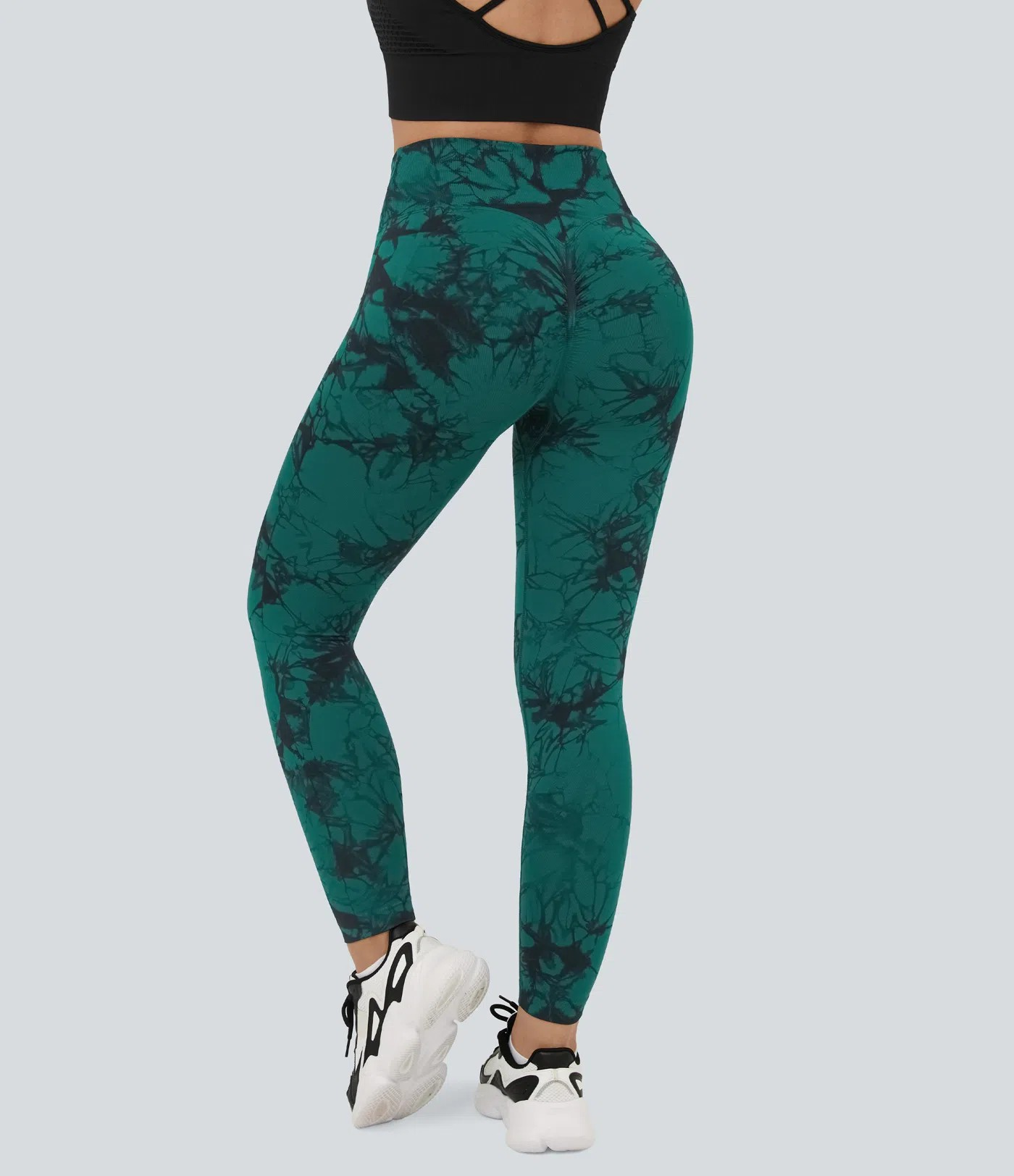 Crossover Scrunch Yoga Leggings