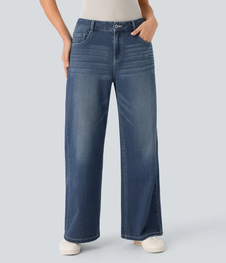 Vibe Faded Baggy Jeans