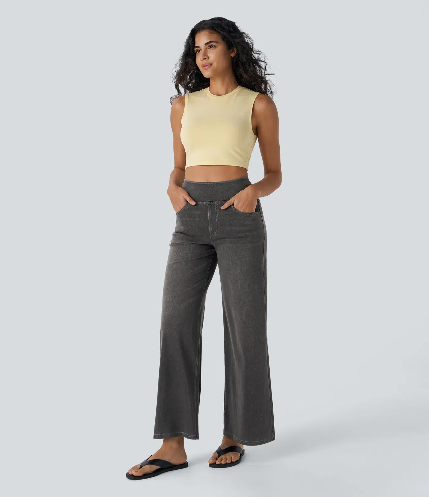 High waist wide-leg Jeans