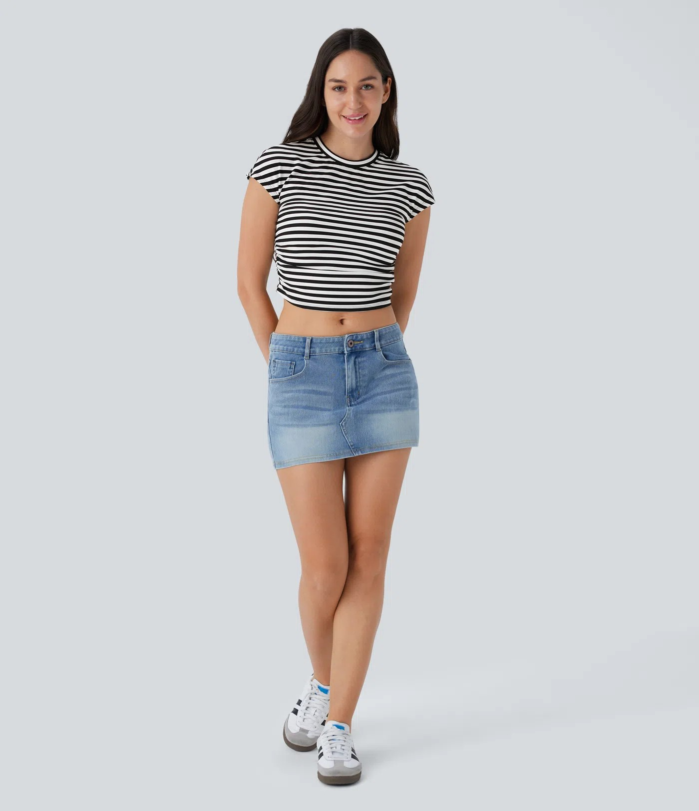 RuffleStripe casual T-shirt