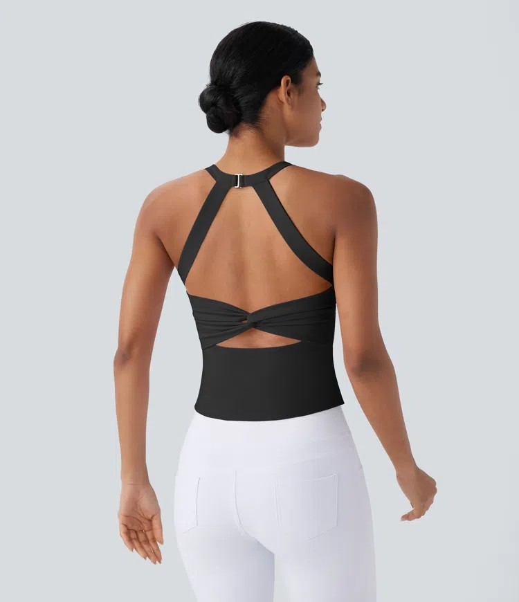 Plush Twist Back Tank