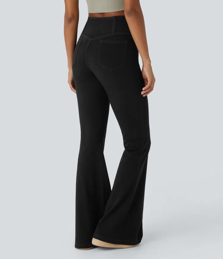 Crossover Flared Jeans