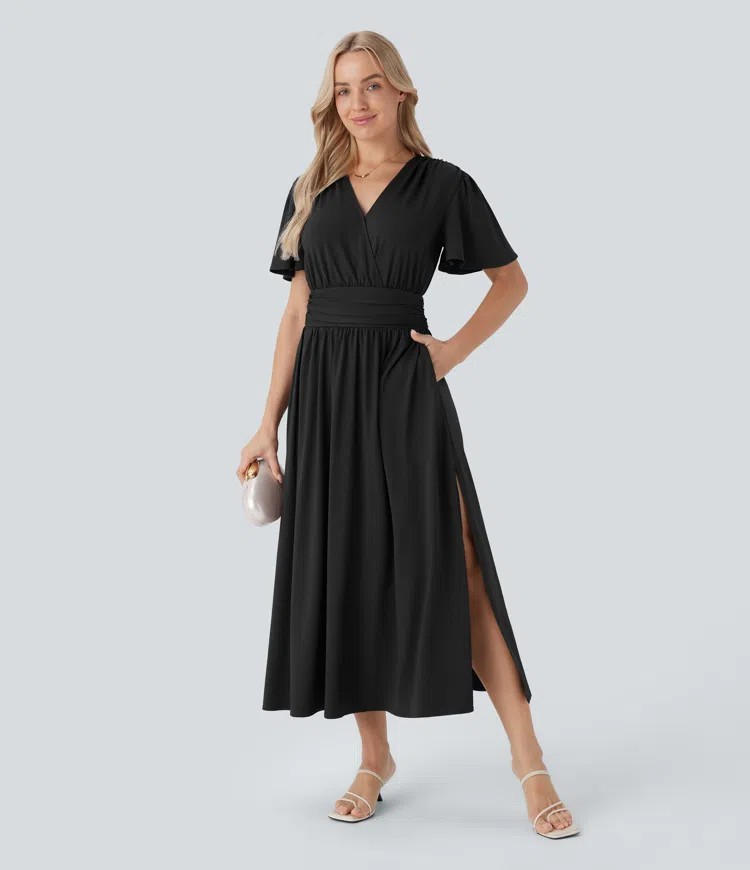 Viva Drape Midi dress