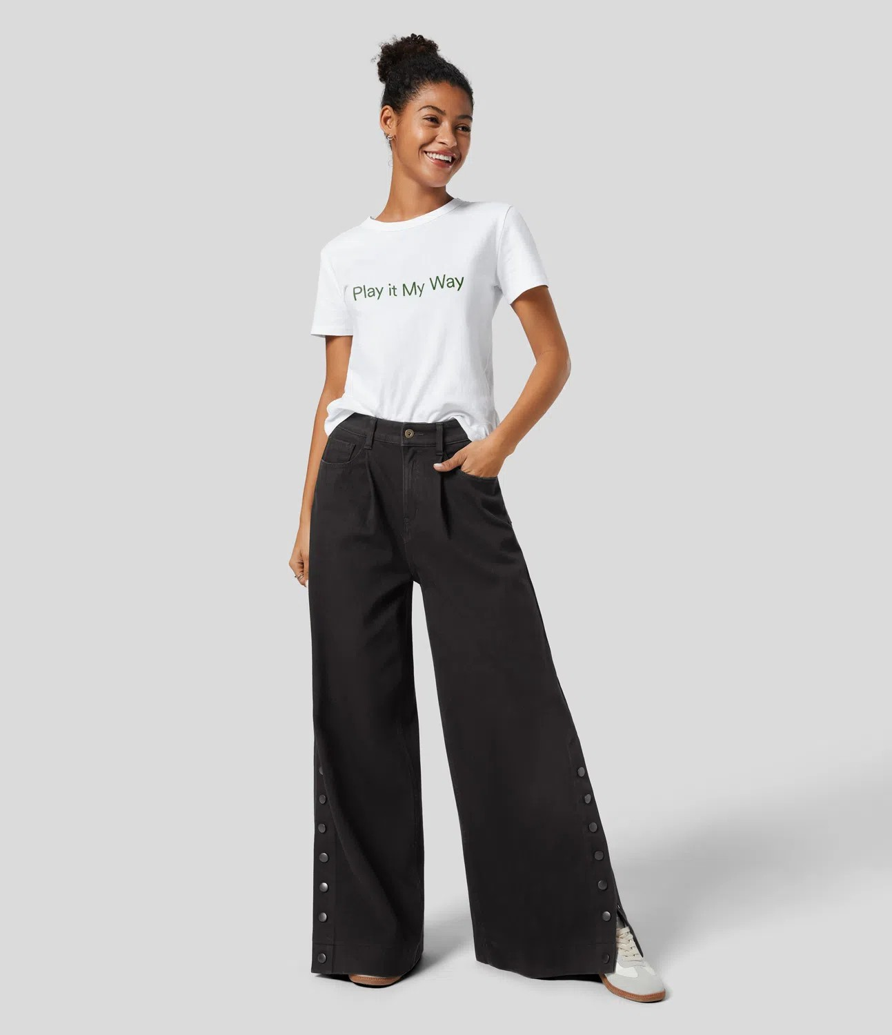 High Waisted Wide Leg Baggy Jeans